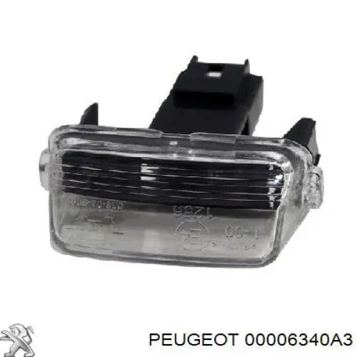 Lampa oświetlenia tylnej tablicy rejestracyjnej Peugeot/Citroen 00006340A3 cena, od 9,05 USD