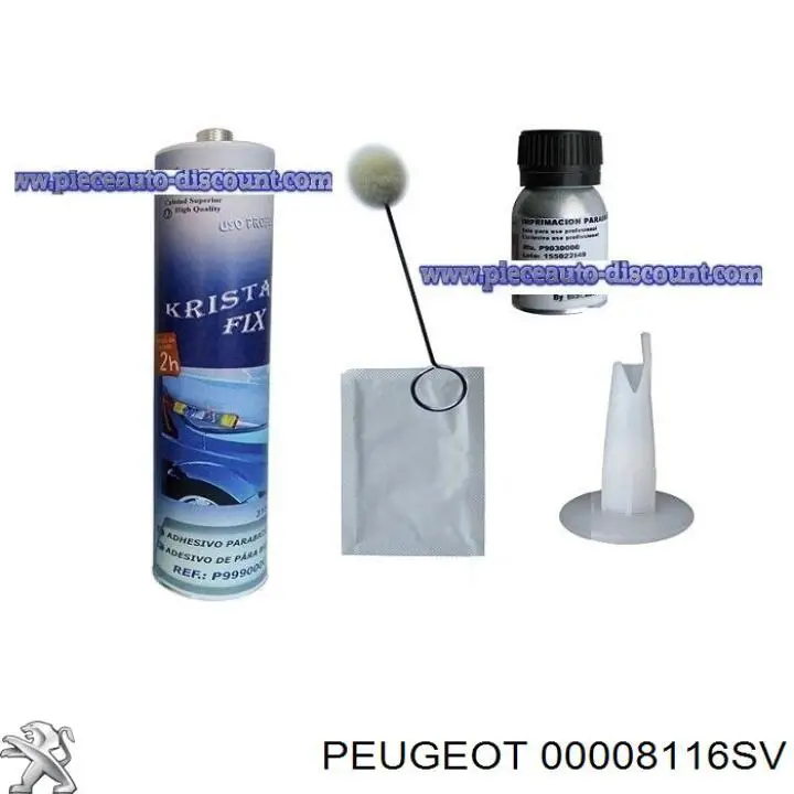 Do koszyka 00008116SV Peugeot/Citroen Szyba przednia