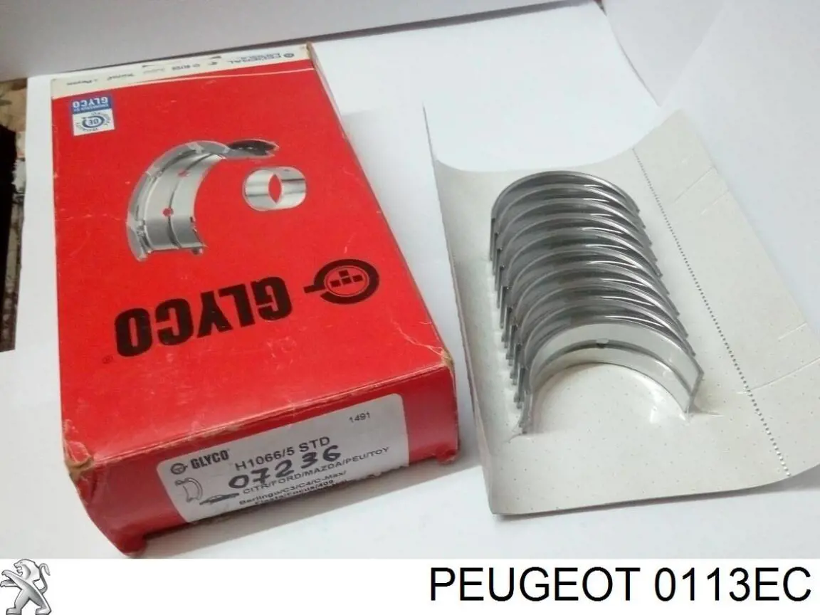 Panewki główne wału korbowego, zestaw, standardowe (STD) Peugeot/Citroen 0113EC cena, od 27,02 USD