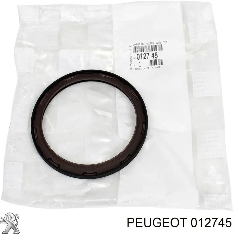 Do koszyka 012745 Peugeot/Citroen Uszczelniacz wału korbowego silnika tylny