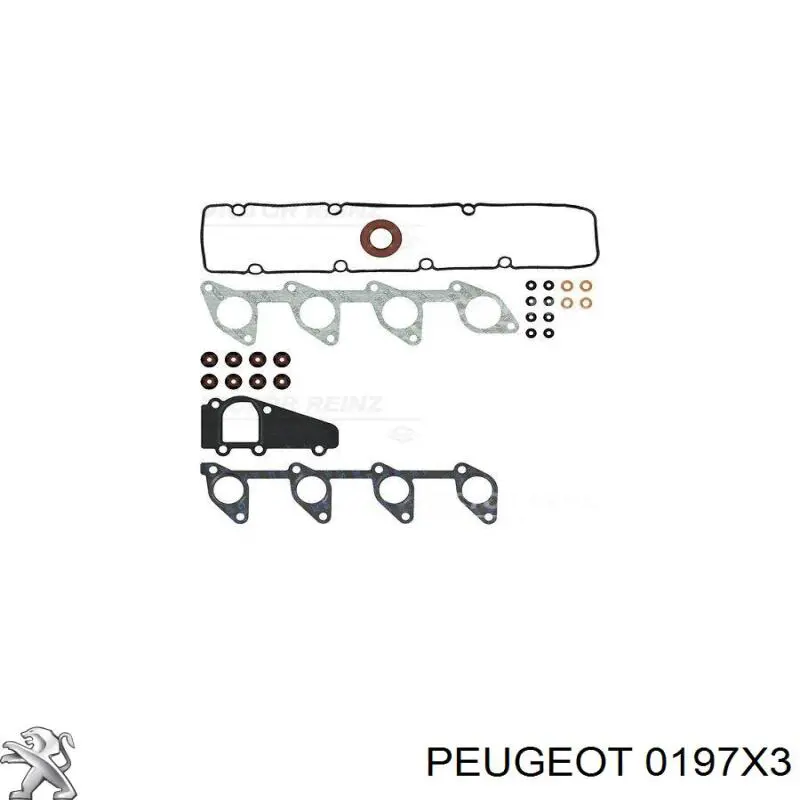 Zestaw uszczelek silnika górny Peugeot/Citroen 0197X3 cena, od 35,97 USD