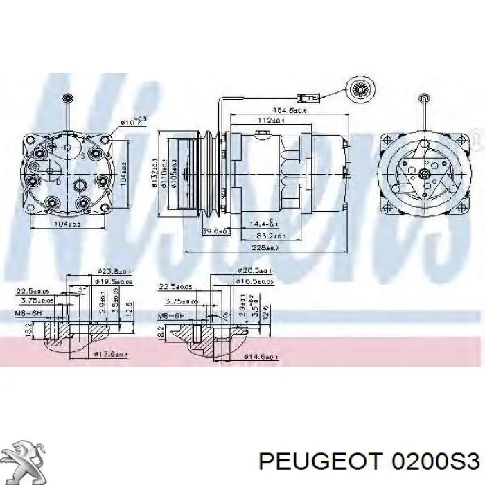 Głowica cylindrów Peugeot 405 I sedana (15B) (1987 - 1992) cena, od 404,24 USD