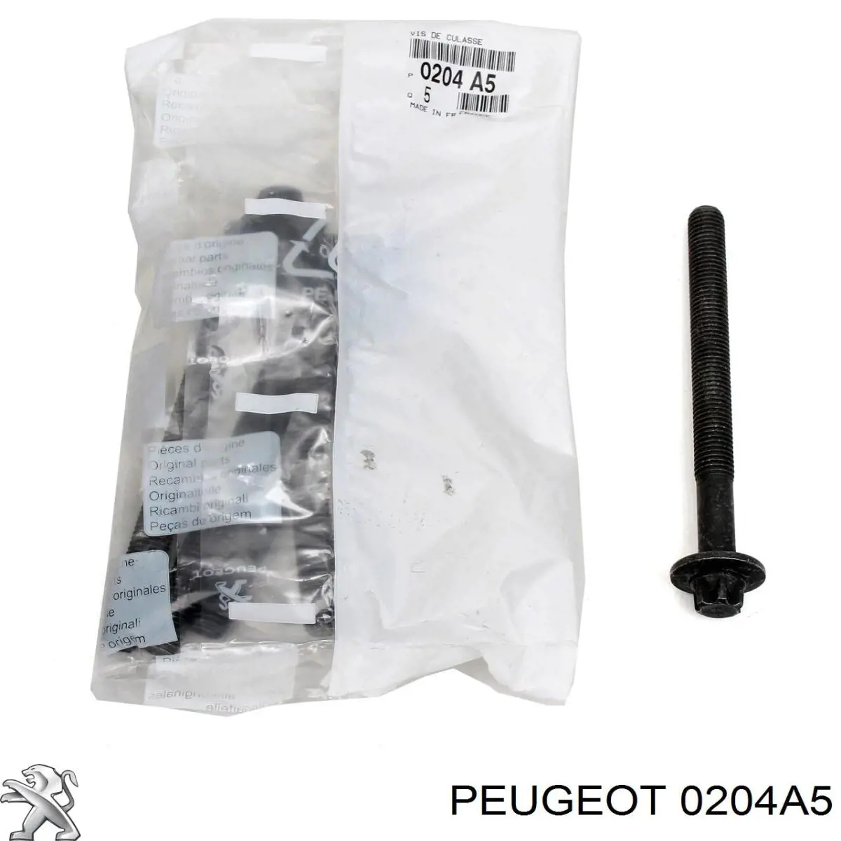 0204A5 Peugeot/Citroen Śruba głowicy cylindrów