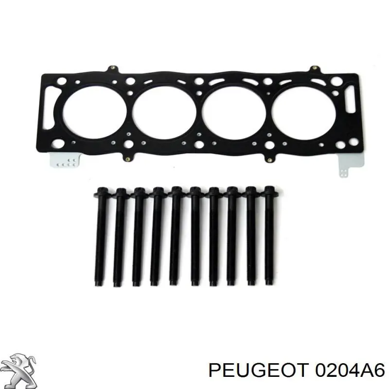 Śruba głowicy cylindrów 0204A6 Peugeot/Citroen
