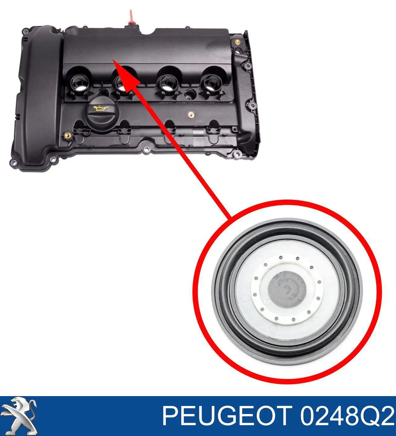 0248Q2 Peugeot/Citroen Pokrywa zaworowa