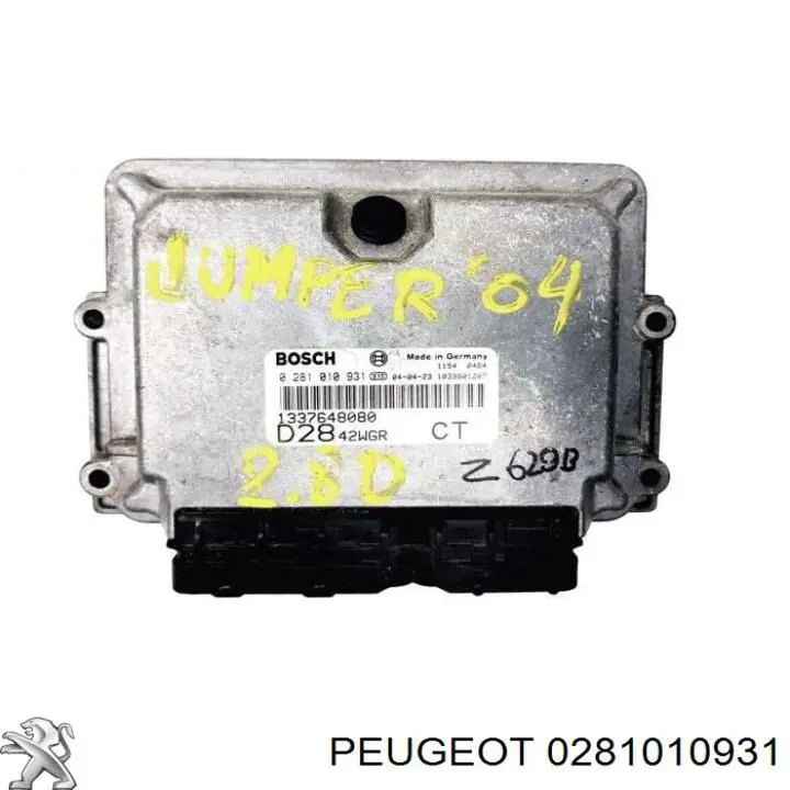 Sterownik silnika 0281010931 Peugeot/Citroen