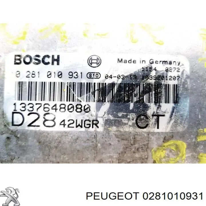  Peugeot/Citroen 0281010931
