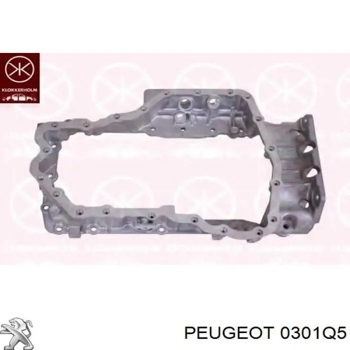 0301Q5 Peugeot/Citroen Miska olejowa silnika, górna część