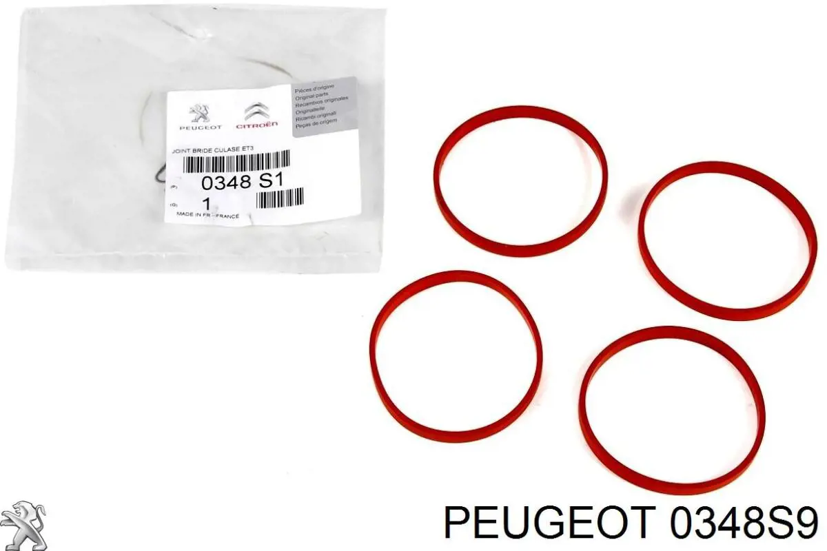 00000348S9 Peugeot/Citroen Uszczelka kolektora ssącego