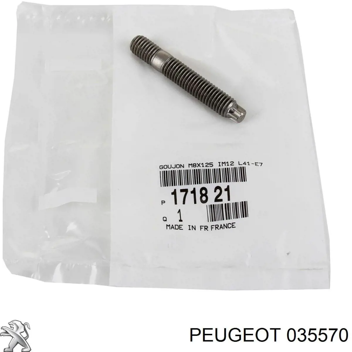 Do koszyka 171821 Peugeot/Citroen Szpilka kolektora wydechowego