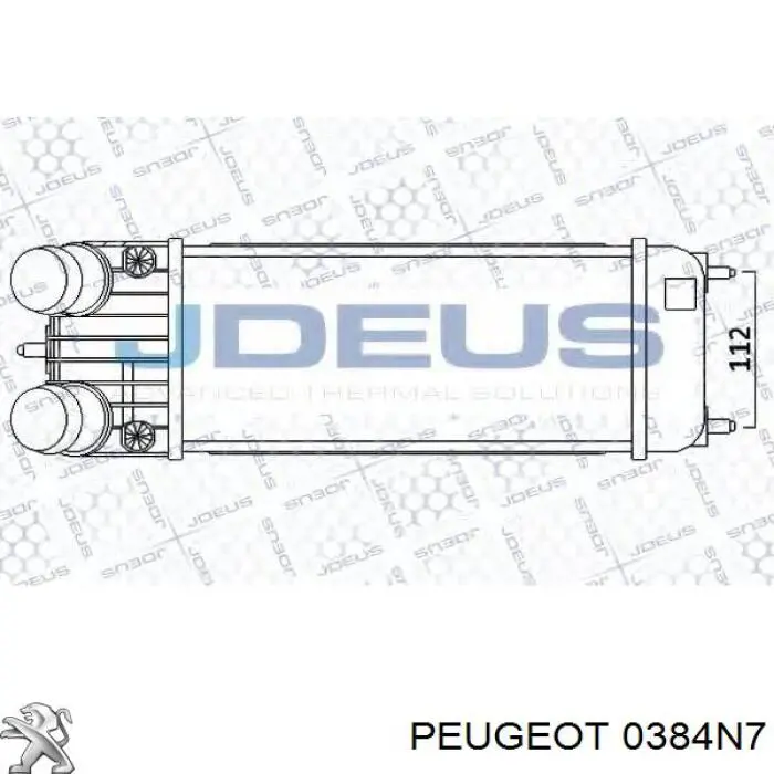 Do koszyka 0384N7 Peugeot/Citroen Chłodnica intercoolera