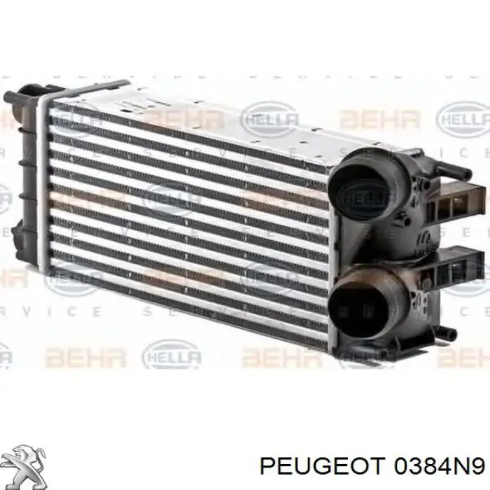 0384N9 Peugeot/Citroen Chłodnica intercoolera