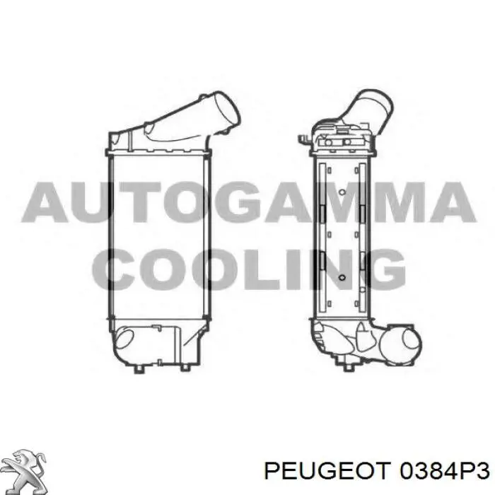 0384P3 Peugeot/Citroen Chłodnica intercoolera