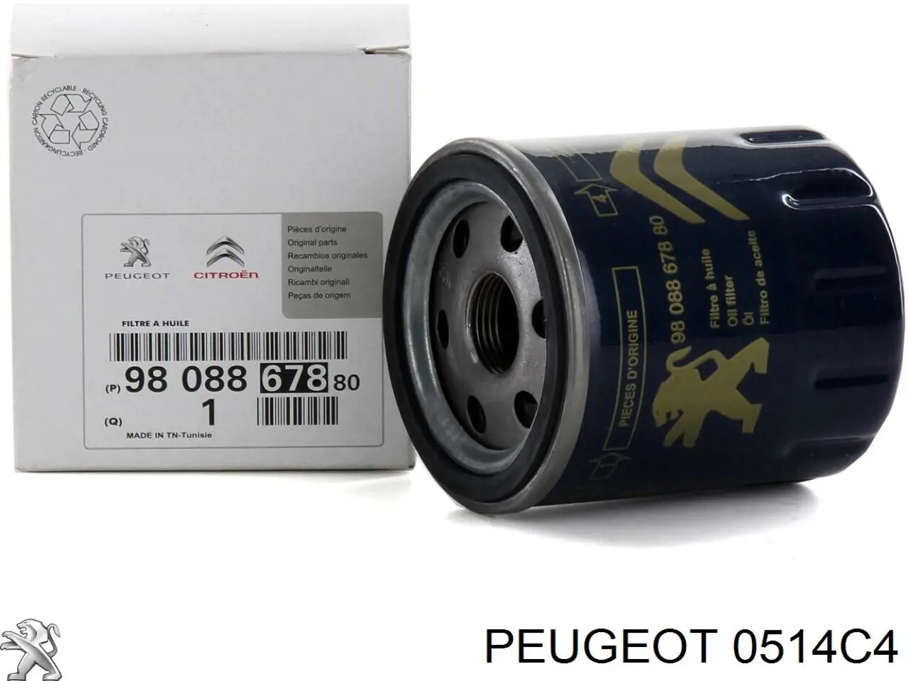 Uszczelniacz wału korbowego silnika tylny 0514C4 Peugeot/Citroen