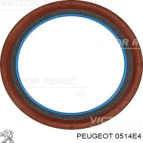 Do koszyka 0514E4 Peugeot/Citroen Uszczelniacz wału korbowego silnika tylny