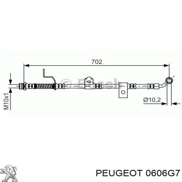 0606G7 Peugeot/Citroen panewki korbowodowe wału korbowego, zestaw, standardowe (std)