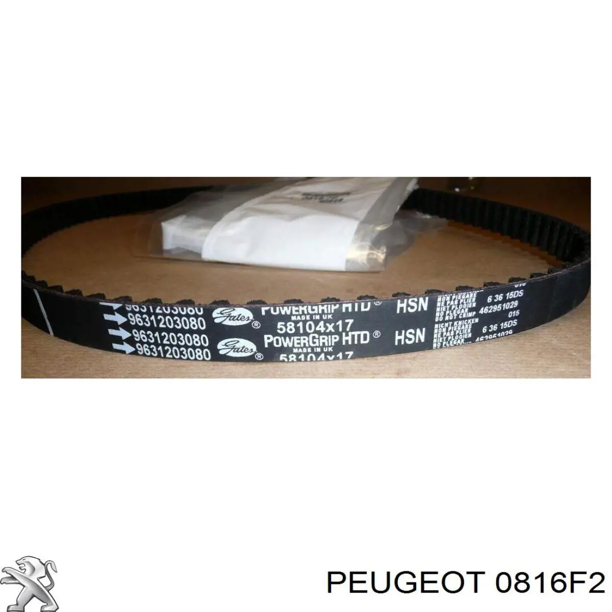 Do koszyka 0816F2 Peugeot/Citroen Pasek rozrządu