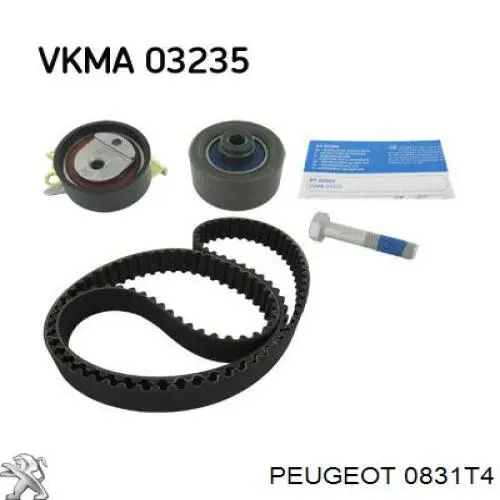 Pasek rozrządu, zestaw 0831T4 Peugeot/Citroen