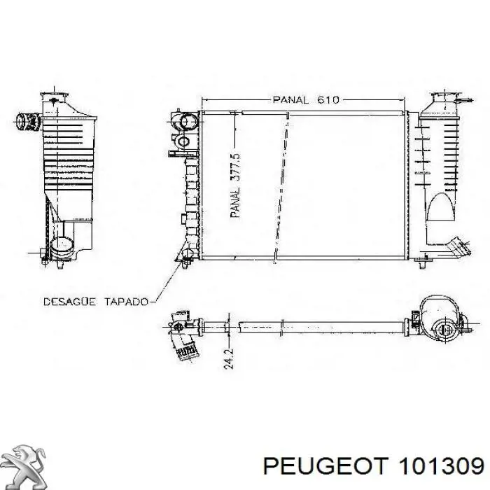 Do koszyka 101309 Peugeot/Citroen Uszczelka pompy oleju