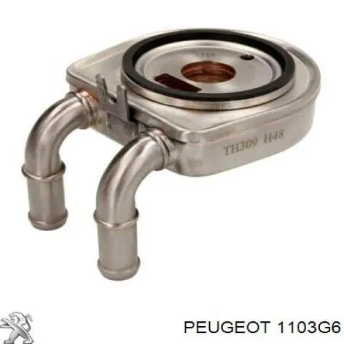 1103G6 Peugeot/Citroen Chłodnica oleju, pod filtrem