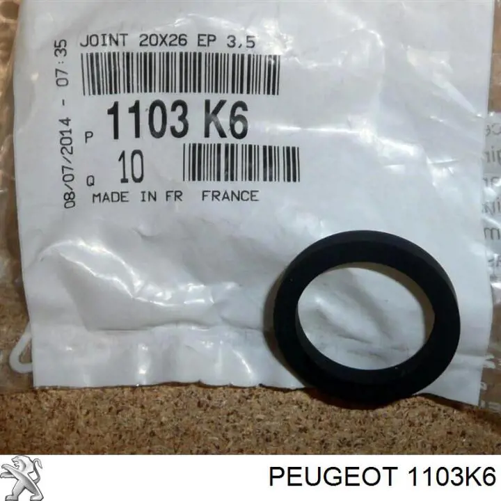 Uszczelka adaptera filtra oleju Peugeot/Citroen 1103K6 cena, od 2,59 USD