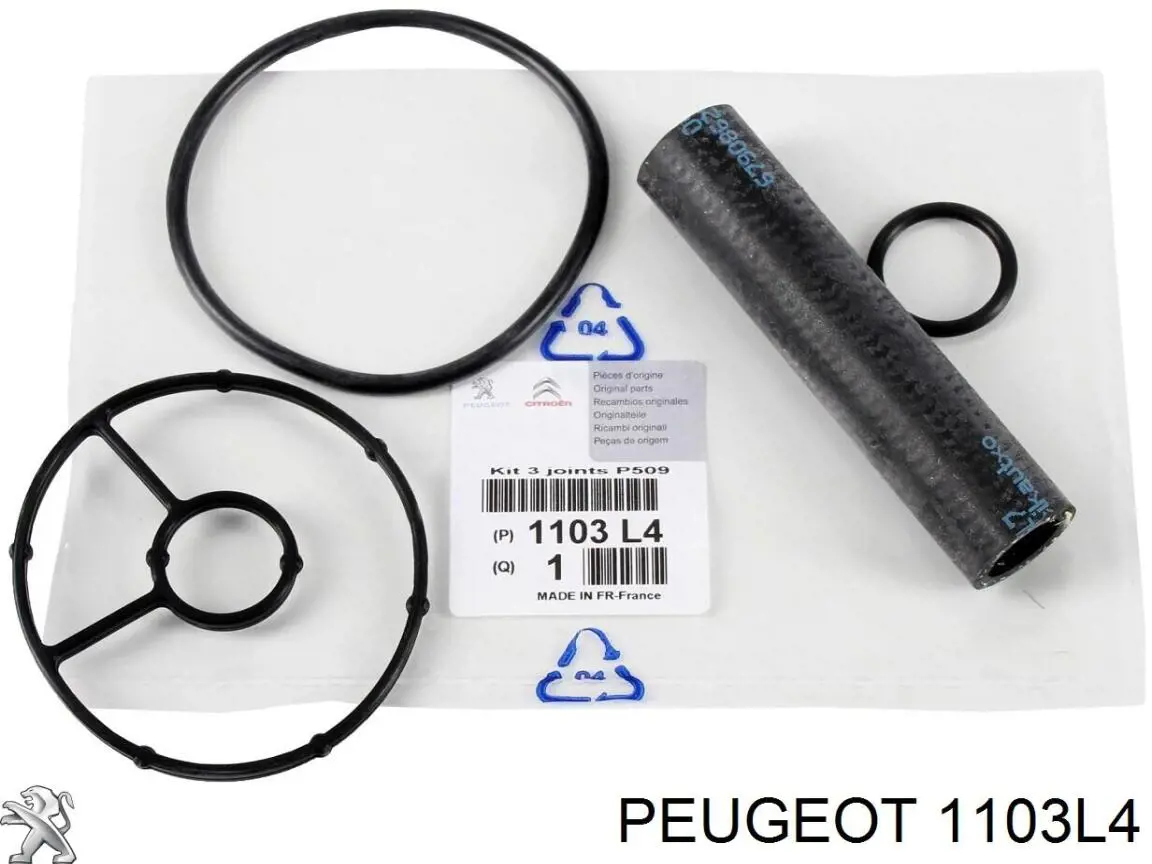 Do koszyka 1103L4 Peugeot/Citroen Zestaw uszczelek obudowy filtra olejowego