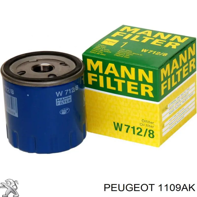 Filtr oleju Peugeot/Citroen 1109AK cena, od 7,57 USD