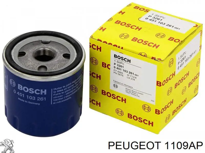 Do koszyka 1109AP Peugeot/Citroen Filtr oleju