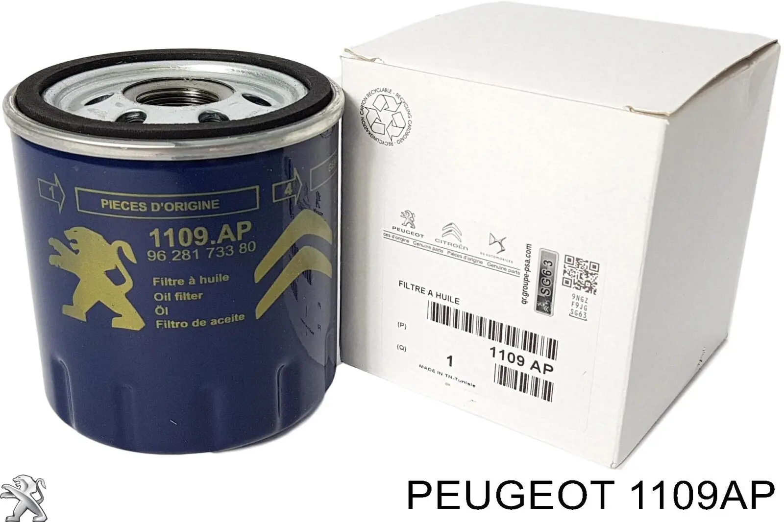 Filtr oleju Peugeot/Citroen 1109AP