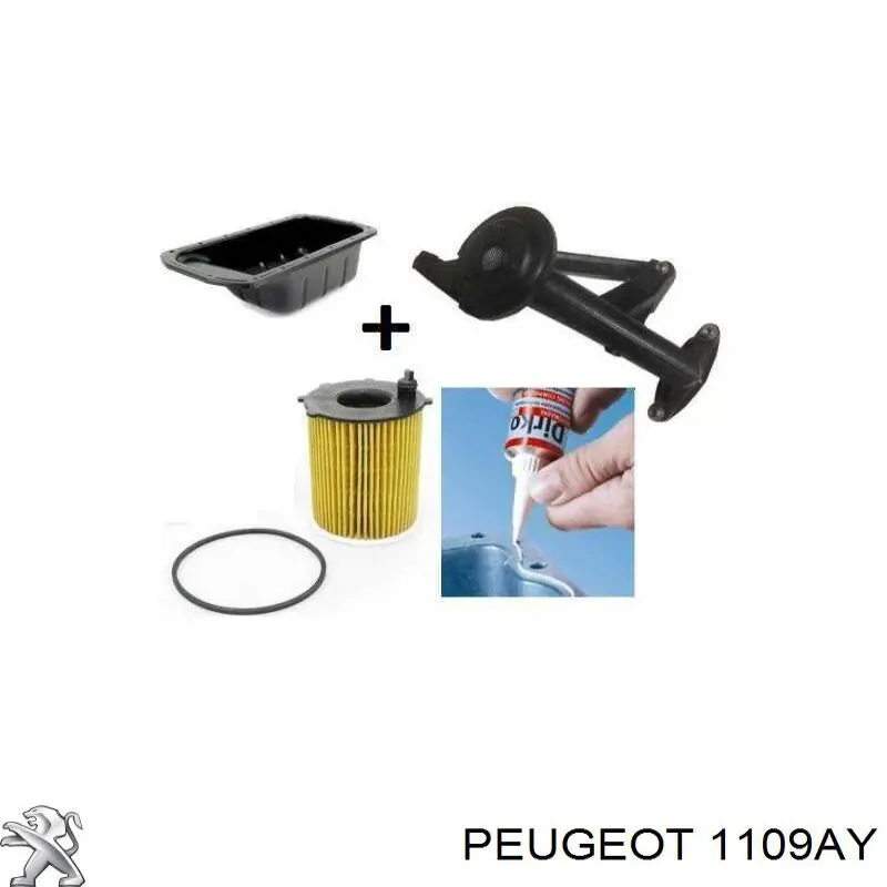 Filtr oleju Peugeot/Citroen 1109AY cena, od 5,68 USD