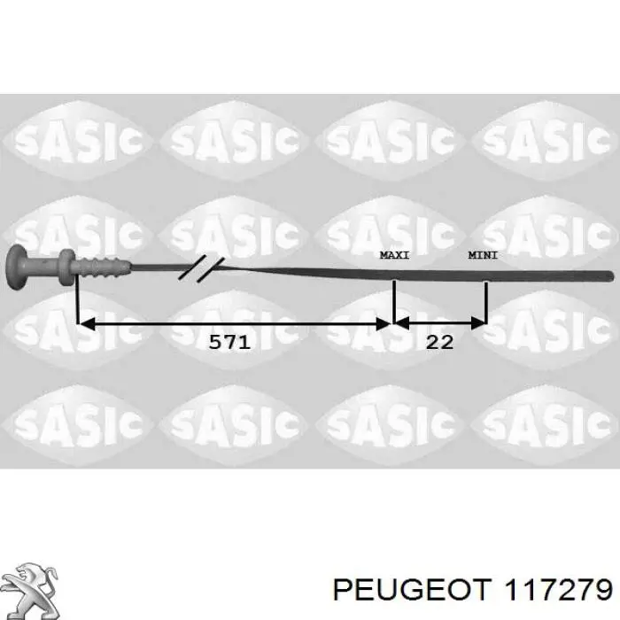 Bagnet poziomu oleju w silniku Peugeot/Citroen 117279 cena, od 8,89 USD