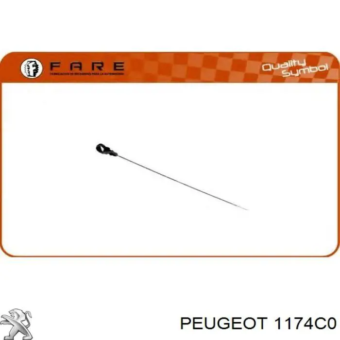 Bagnet poziomu oleju w silniku Peugeot/Citroen 1174C0 cena, od 9,18 USD