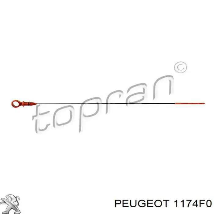 Bagnet poziomu oleju w silniku Peugeot/Citroen 1174F0 cena, od 8,87 USD