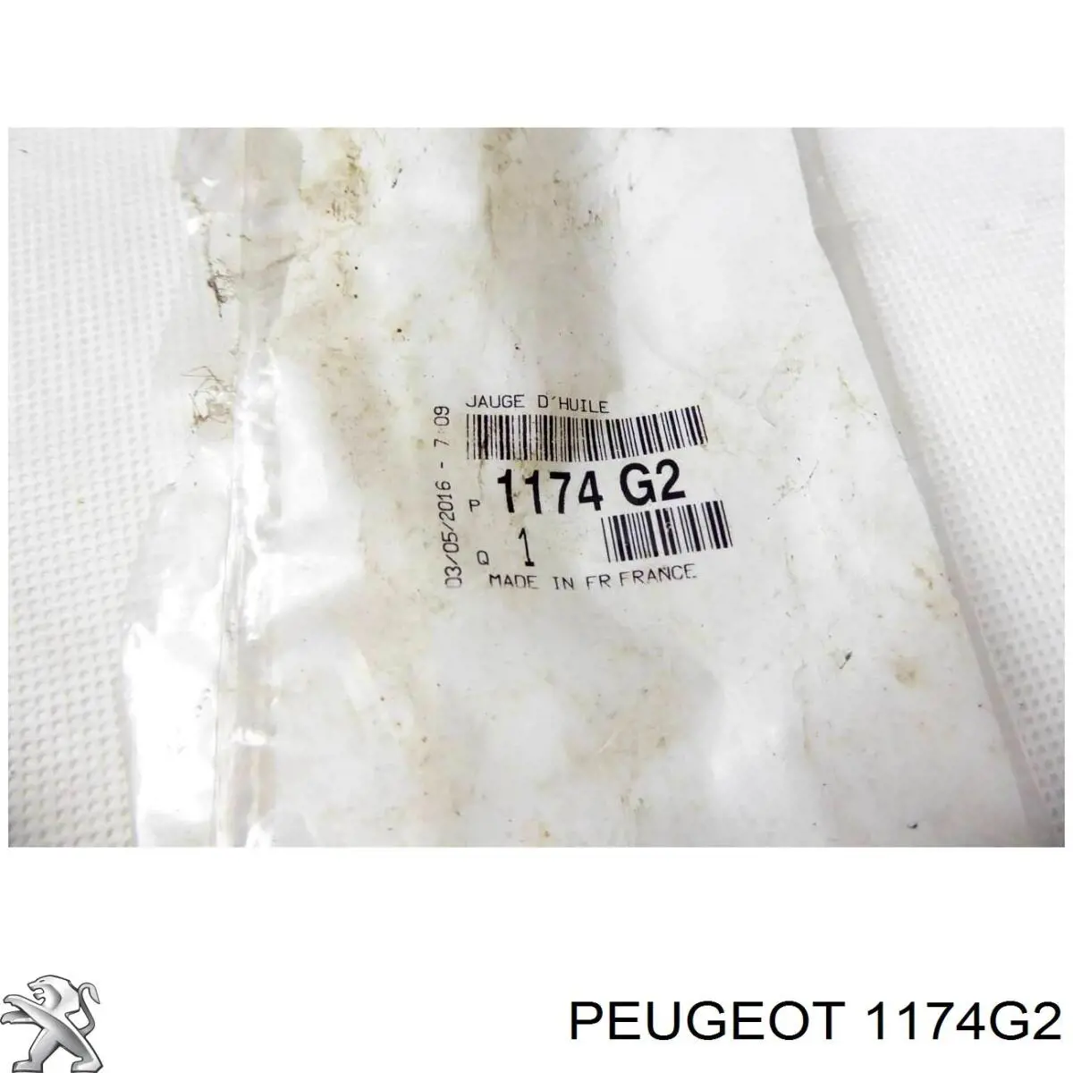 Bagnet poziomu oleju w silniku 1174G2 Peugeot/Citroen