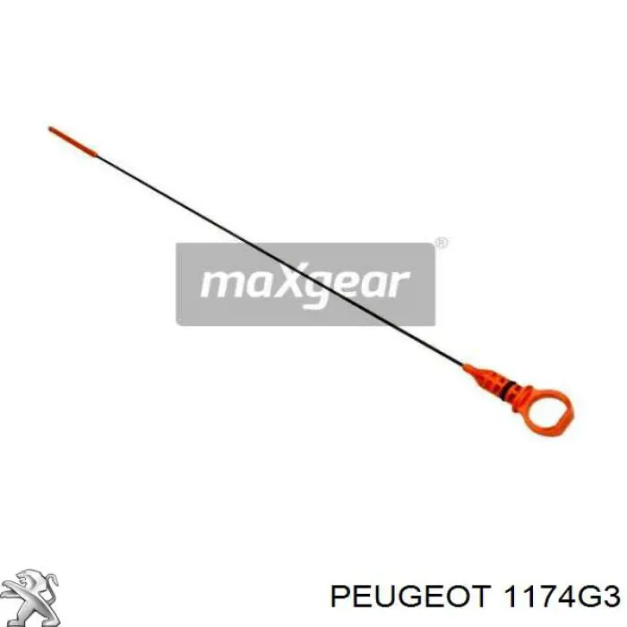 Bagnet poziomu oleju w silniku Peugeot/Citroen 1174G3 cena, od 7,94 USD