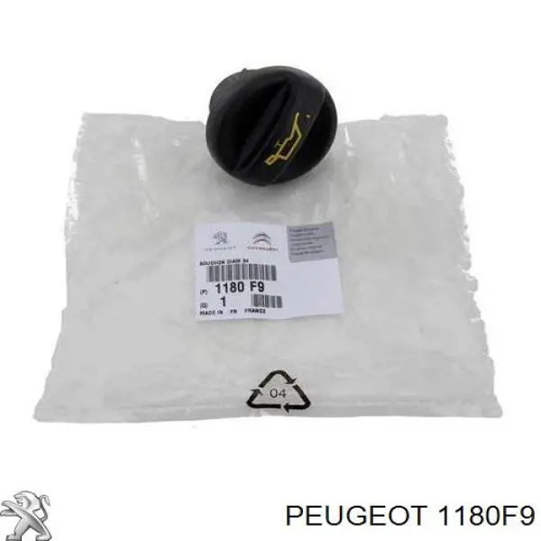 Korek wlewu oleju Peugeot/Citroen 1180F9 cena, od 8,33 USD
