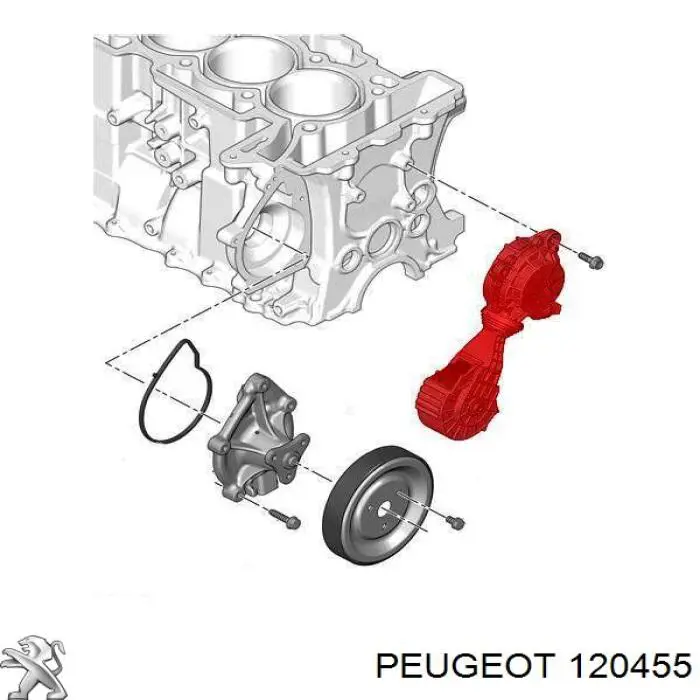 Do koszyka 120455 Peugeot/Citroen Napinacz paska napędowego