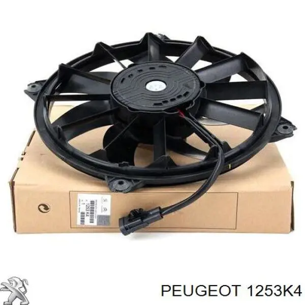 Wentylator elektryczny układu chłodzenia kompletny (silnik+wirnik) Peugeot/Citroen 1253K4 cena, od 69,81 USD