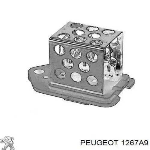 1267A9 Peugeot/Citroen regulator obrotów wentylatora (sterownik)
