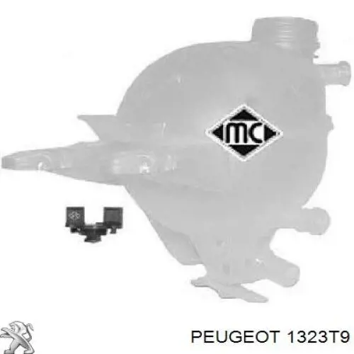 Zbiorniczek wyrównawczy układu chłodzenia Peugeot/Citroen 1323T9 cena, od 20,68 USD