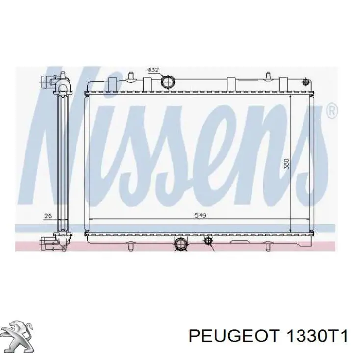 Chłodnica silnika Peugeot/Citroen 1330T1 cena, od 95,68 USD
