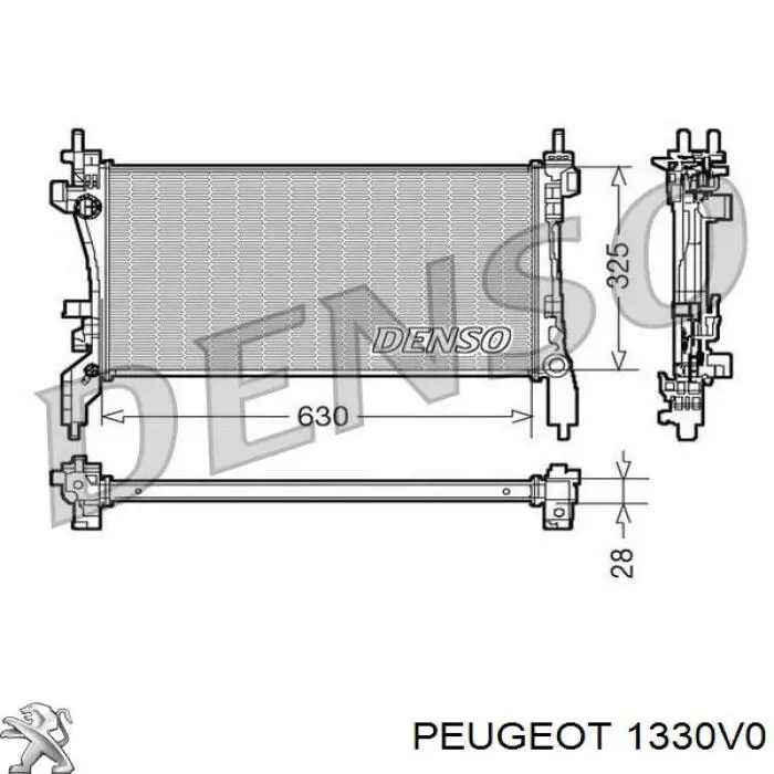 Do koszyka 1330V0 Peugeot/Citroen Chłodnica silnika