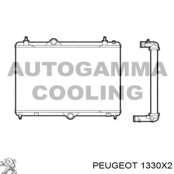 1330X2 Peugeot/Citroen Chłodnica silnika