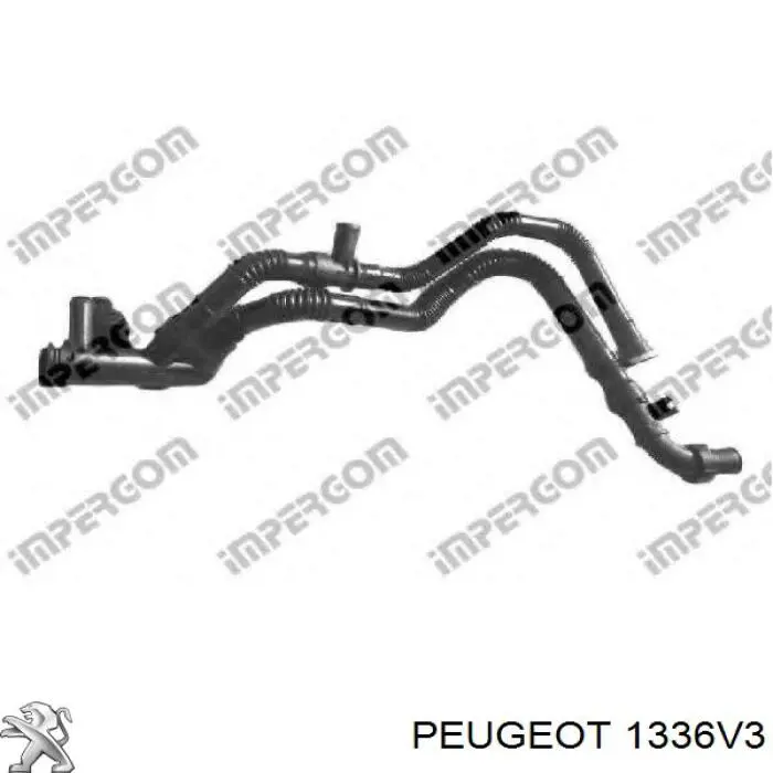 Do koszyka 1336V3 Peugeot/Citroen Przewód (króciec) pompy wodnej odbiorczy