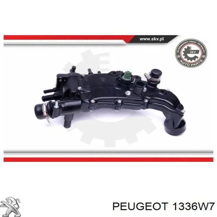 1336W7 Peugeot/Citroen Obudowa termostatu