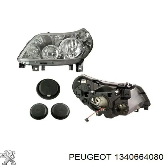Do koszyka 1340664080 Peugeot/Citroen Reflektor lewy