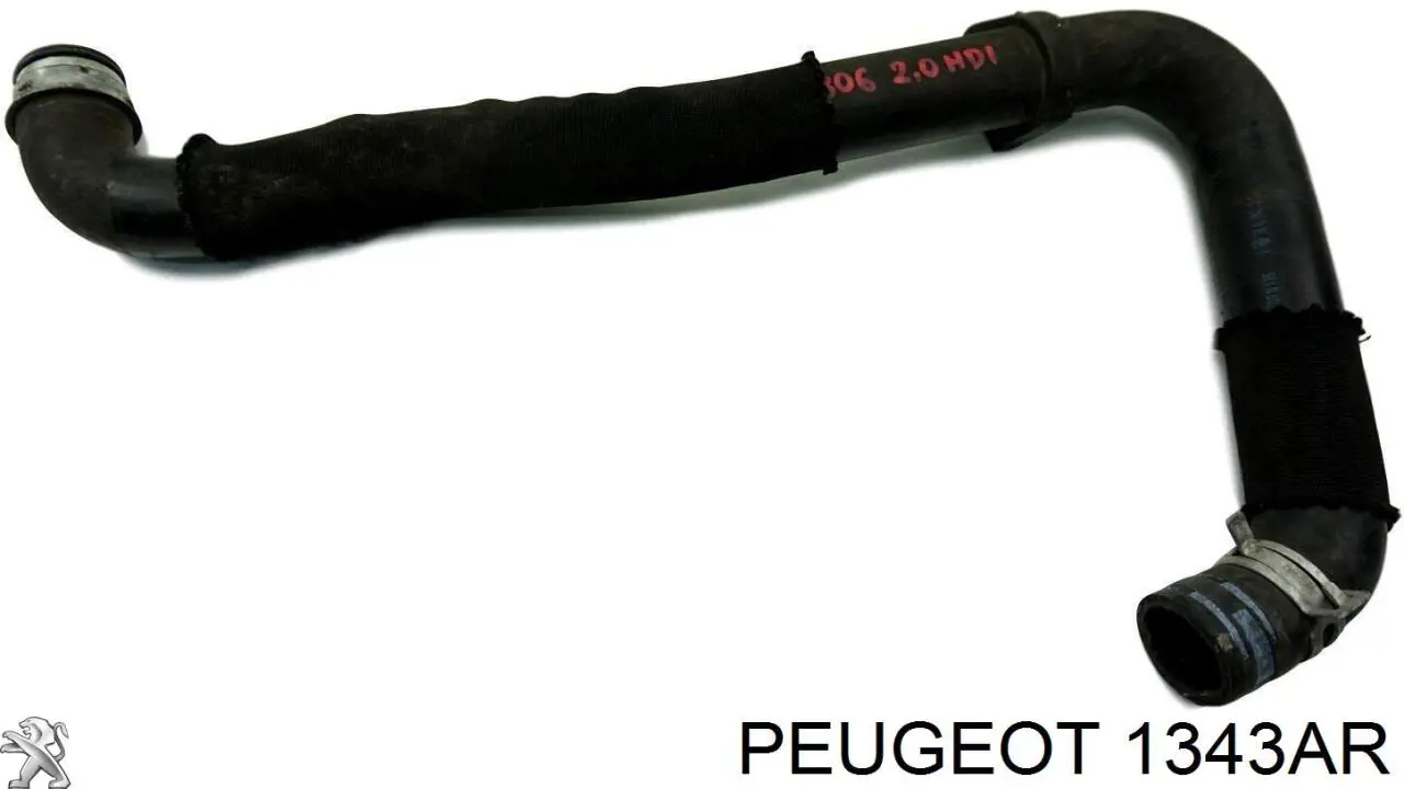 Do koszyka 1343AR Peugeot/Citroen Przewód (króciec) chłodnicy górny