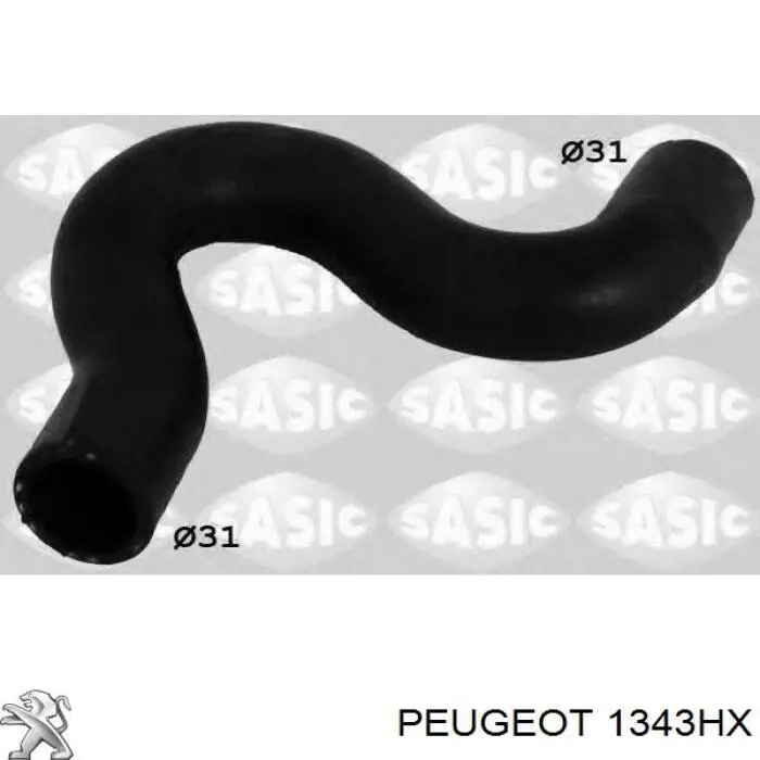 Przewód (króciec) chłodnicy górny Peugeot/Citroen 1343HX cena, od 12,97 USD