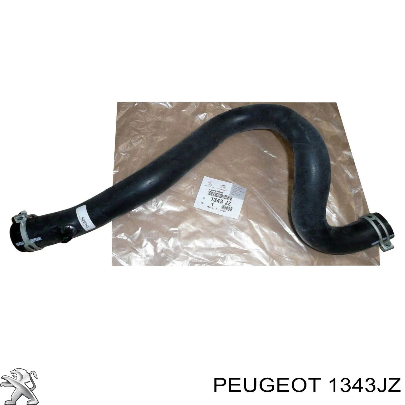 Do koszyka 1343JZ Peugeot/Citroen Przewód (króciec) układu chłodzenia