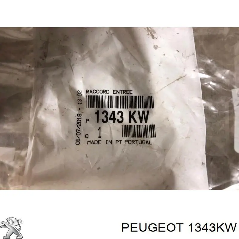 1343KW Peugeot/Citroen Przewód (króciec) chłodnicy górny